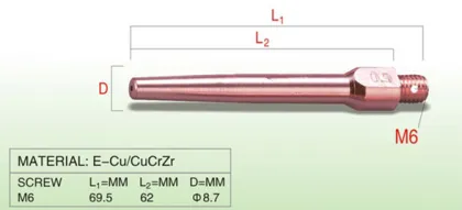 Panasonic Long 69.5mm Contact Tip