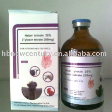 Tylosin Tartrate Injection made by tylosin powder for dogs