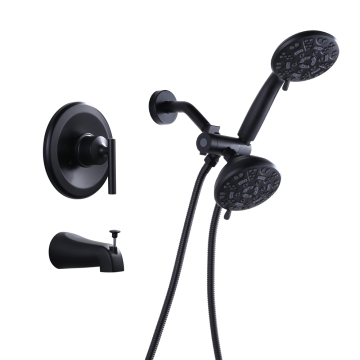 High-Pressure Balance Valve Concealed Shower Faucet Combo with Diverter and Rough-In Valve Kit