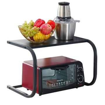 Kitchen Microwave Oven Storage Shelf for Counter-top and Electric Cooker Air Fryer