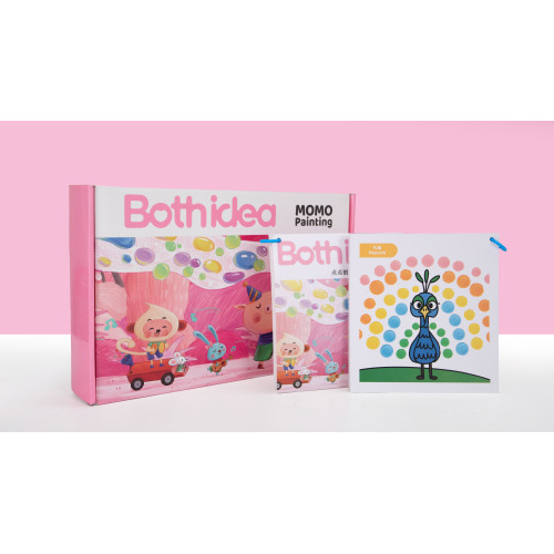 DIY指尖MOMO绘画无毒油污泥绘画