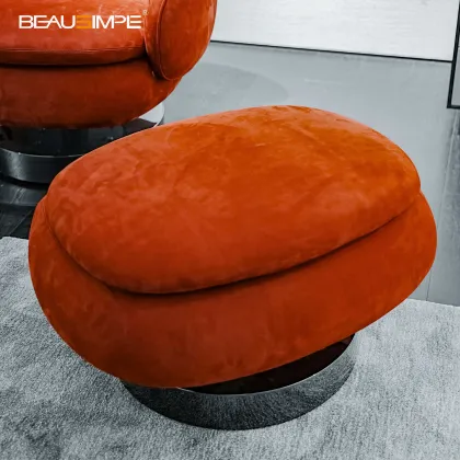 Contemporary Red Leather Lounge Chair