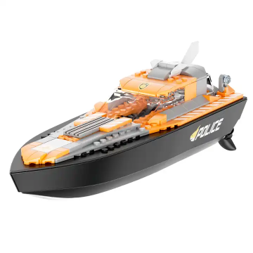 Classic DIY 4-in-1 Brick RC Boat Building Kit: A Versatile Toy for Kids and Pool Entertainment