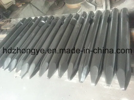 Open Type Excavator Breaker Hammer Point Chisel, Top Type