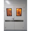 Laboratory steel airtight clean door double door