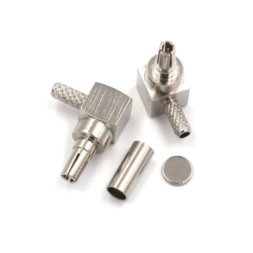 Sudut kanan CRC9 Connector Connector Crimp untuk RG316 RG174