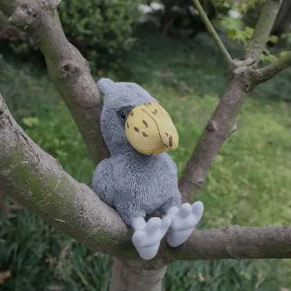 Lifelike Shoebill Plush Toys Soft Realistic Wild Animal Whale-headed Stork Plush Birds Toy