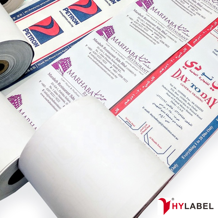 clear printing thermal paper roll