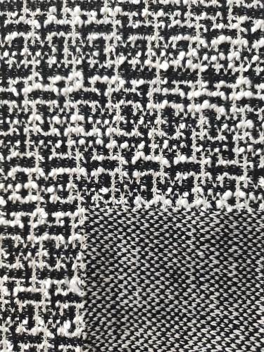 Poli cotone viscosa nylon lana acrilico doppio jacquard