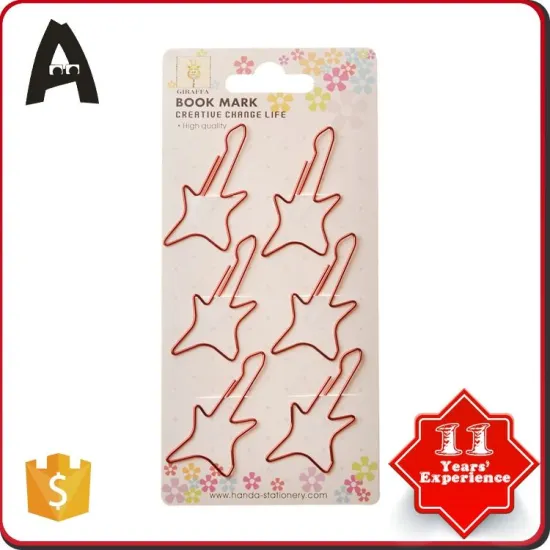 100% factory directly santa claus shaped metal paper clips