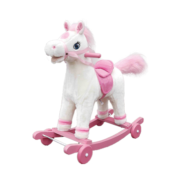 2016 DKING factory new product wholesale rocking horse plush toy for kids