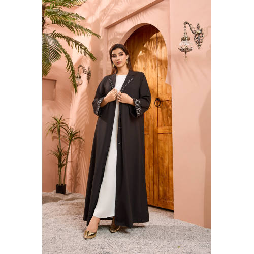 یقه دوزی مشکی آستین دوزی Abaya