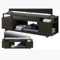 Black Special Design Wood TV Stand com armazenamento