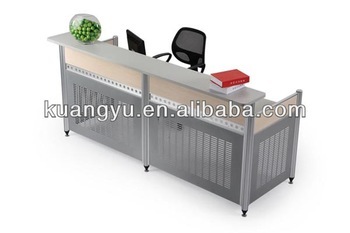 office counter desk,reception desk with steel frame,office furniture