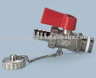 ball valve with drain cock plug