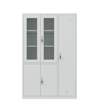 Durable Steel Modern Office Furniture with Glass Doors and Lockers