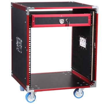 12U Red Aluminum Storage Flight Case