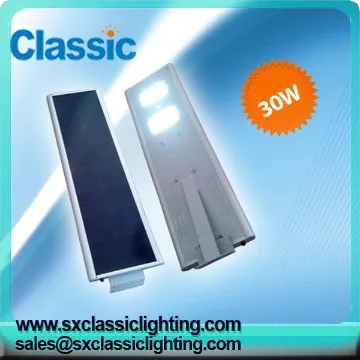 The integration of solar street light 30w