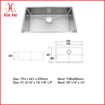 handmade kitchen sink