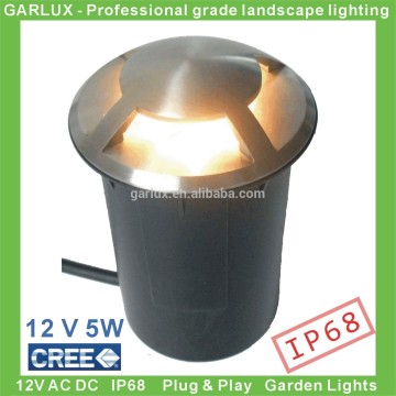 12 volt 5 watt led driveway lights with 3 hatch