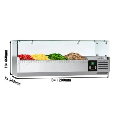 Supermarket Desktop Fruit Salad Refrigerated Display Cabinet Fresh-Keeping Cabinet Display Cabinet
