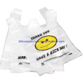 Supermarket Cheap Big Plastic T Shirt Shopping Bags with Custom Logo