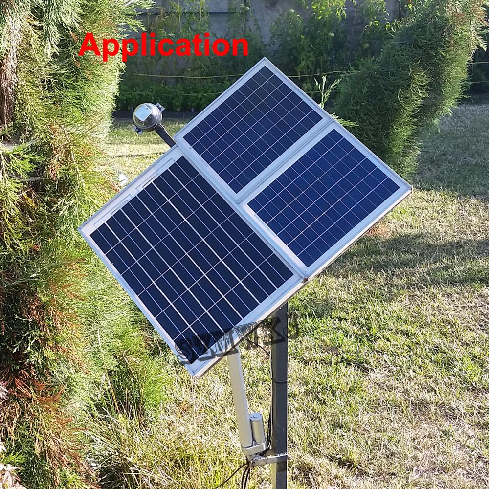 DHL Free Shipping- Complete 1KW Sunlight Track Solar Tracker Electronic Single Axis Solar Tracking System & 10" Linear Actuator