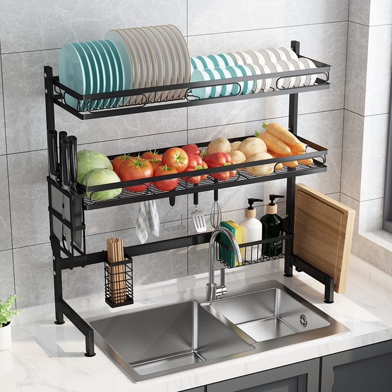 2 Tier Dish Drying Rack Over The Sink