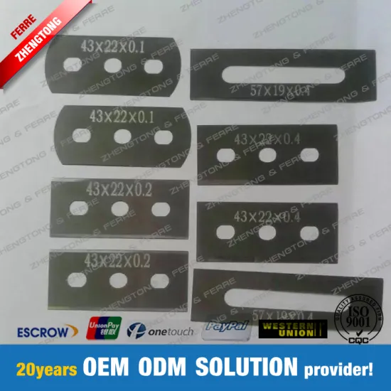 Double-Edged PP Film Cutting Three Hole Knife