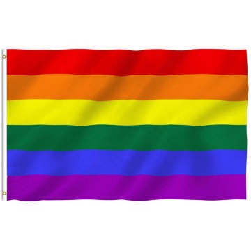 Custom rainbow gay pride LGBT banner flag