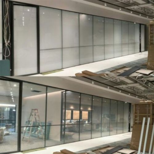 Filme de vidro Glass Smart Glass 6+6mm Auto -adesivo Filme inteligente Construção de vidro decorativo transparente