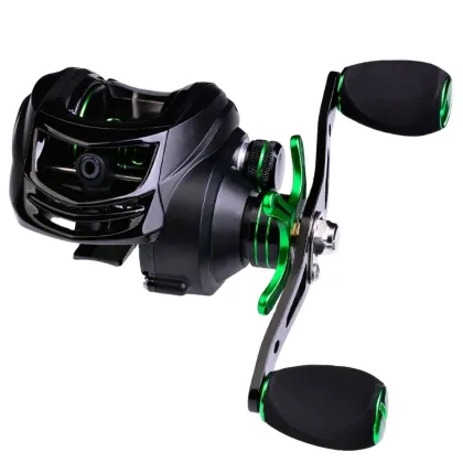 9+1BB Baitcasting Fishing Reel: High-Speed Metal Spool Reel with Magnetic Brake System and Drag Fishing Wheel