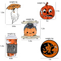 Halloween Enamel Pin Pumpkin Ghost Brooch Trick or Treat Jewelry Soft Enamel Pins Gift for Friends kids