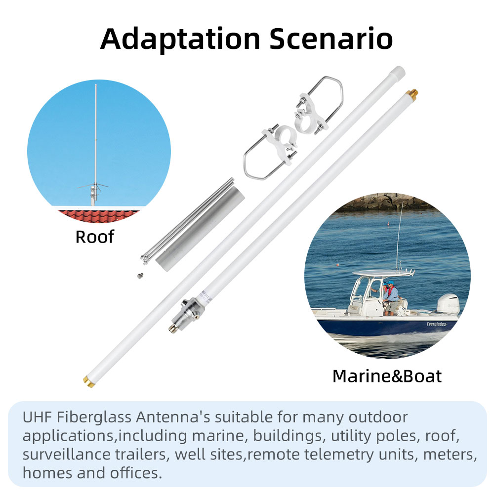Marine fiberglass antenna