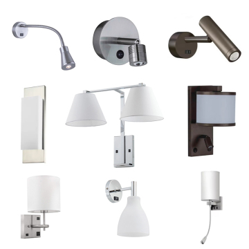 Modern Bedroom Wall Lamp with Fabric Shade - Wholesale Factory Hotel Bedside Headboard Light