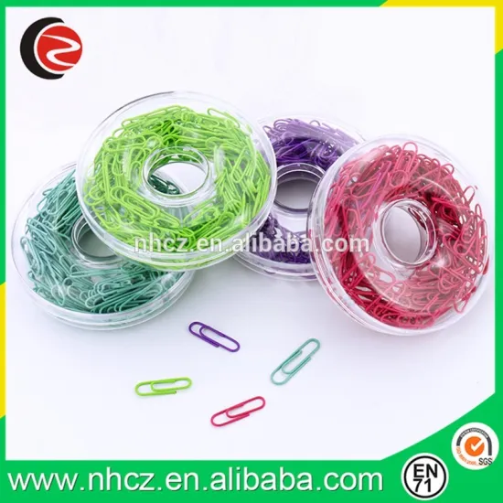 color Medium paper clips in PS box