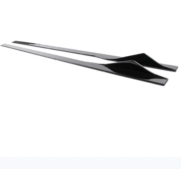 BMW 2 Series Blade Side Skirt: Carbon Fiber Bright Black Upgrade for F22/F87 Models