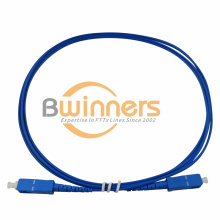 SC UPC - SC UPC SM SX G657A1 2.0mm PVC 2M Blue color Patch Cord Fiber Optic Cable