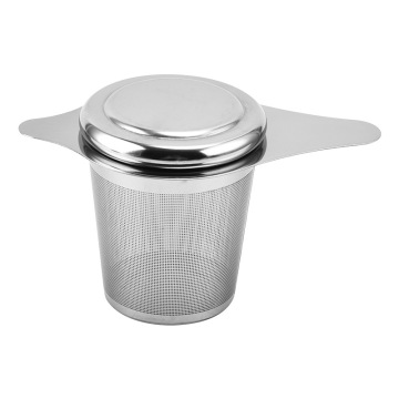 Keluli tahan karat 304 infuser teh gred makanan dengan tudung - aksesori penapis teh logo tersuai borong 2024