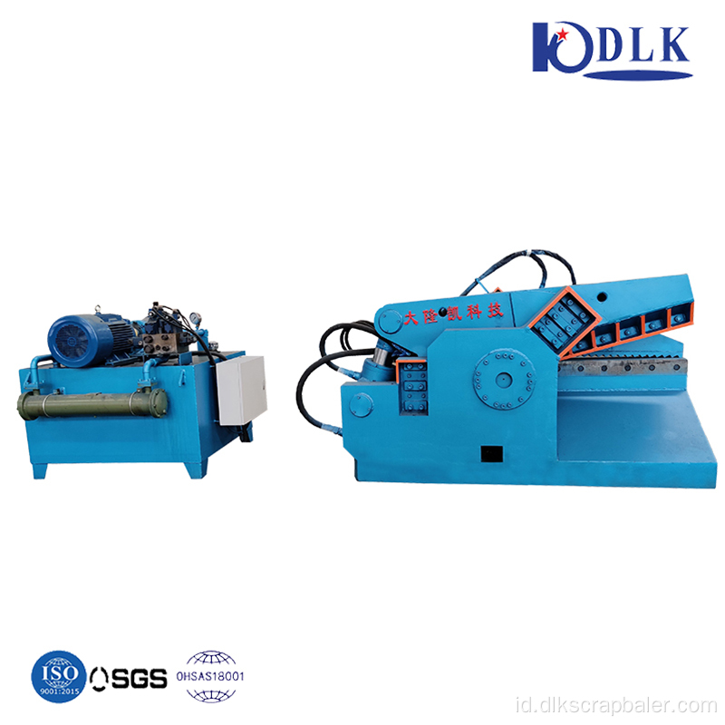 Mesin geser guillotine hidrolik untuk logam