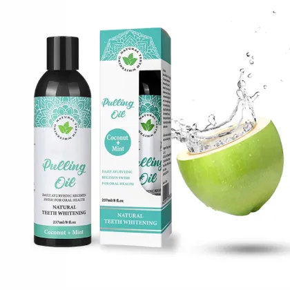 Mouth Wash Oral Care: Coconut Oil and Peppermint Oil for Oral Health and Teeth Whitening
