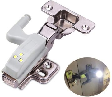 Goldmoreled Cabinet Hinge LED Light Light για ντουλάπα, νύχτα και ντουλάπια κουζίνας