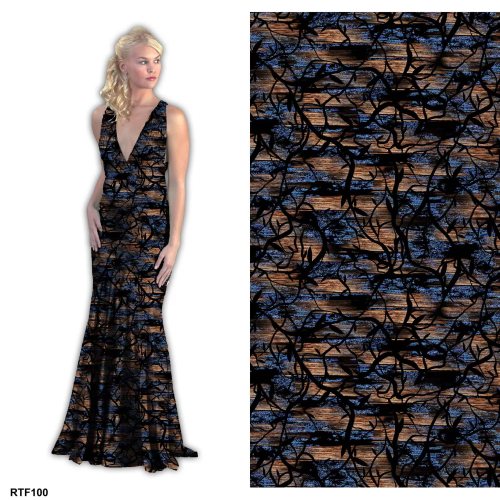 Good Quality Comfortable Custom Discharge Print Fabric