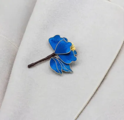 Antique non-legacy velvet brooch