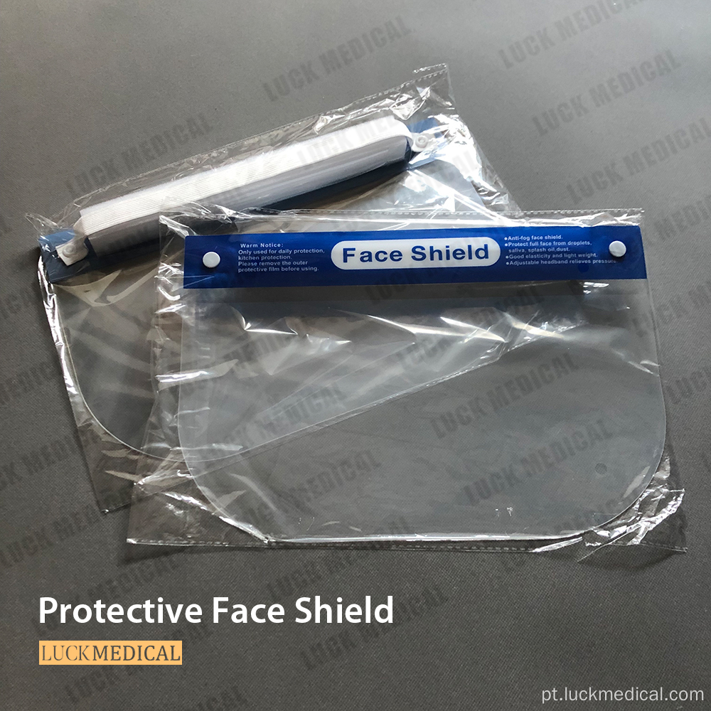 Protetora ao ar livre de coronavírus de escudo de face plástico