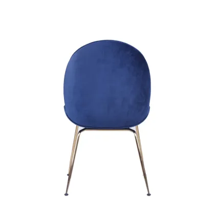 Gubi Cashmere Beetle Chair With Polished Steel Frame