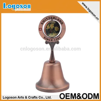Wholesale best quality OEM tourist gift antique golden culture souvenir dinner bell