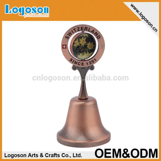 Wholesale best quality OEM tourist gift antique golden culture souvenir dinner bell