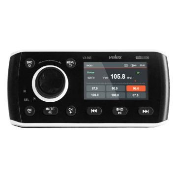 Genuine Marine Waterproof Stereo Receiver with MP3 Player, FM Radio & Controller for Boats