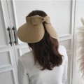 Topless Sunhats para mujeres con Bowknot